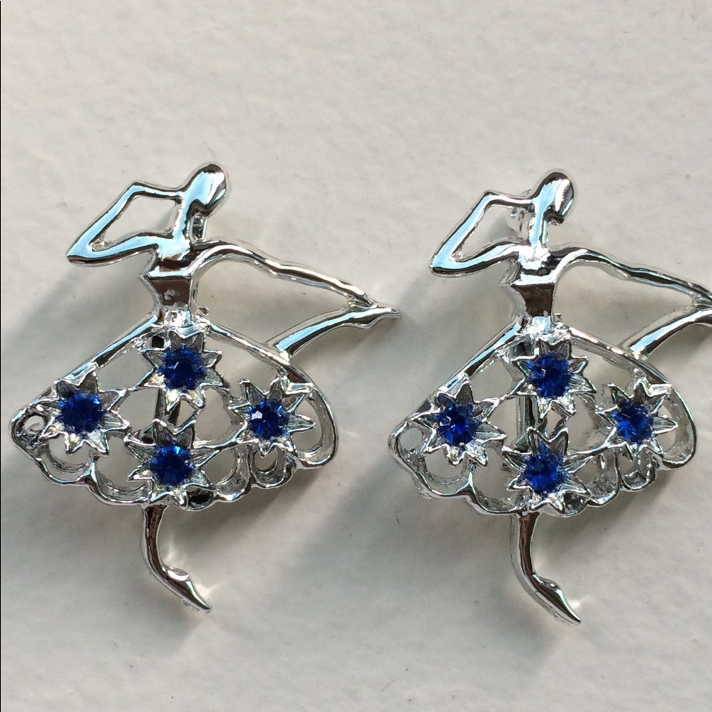 Vintage GERRY’S Pair of Dancing Ballerina Brooches